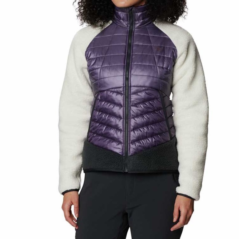 Mountain Hardwear Women's Purple and White Puffer Jacket